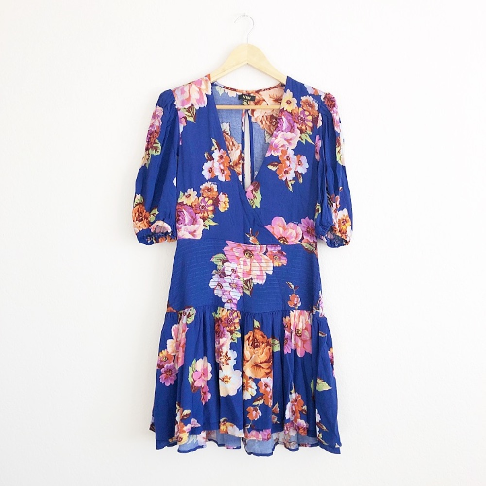 AFRM Blue Floral Dress